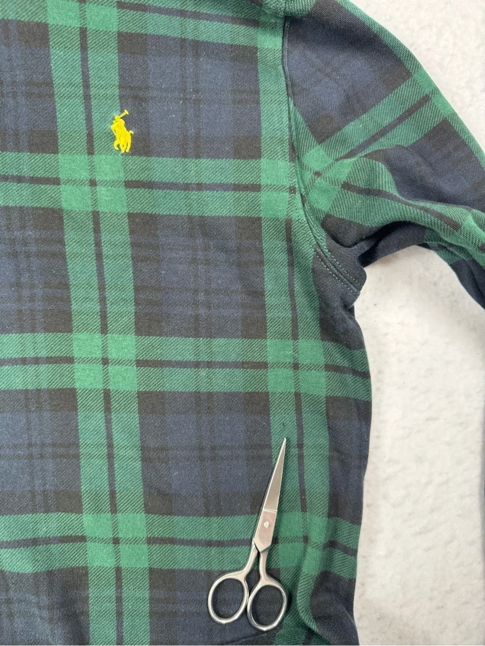 Polo Ralph Lauren Youth XL Plaid Quarter Zip Pullover